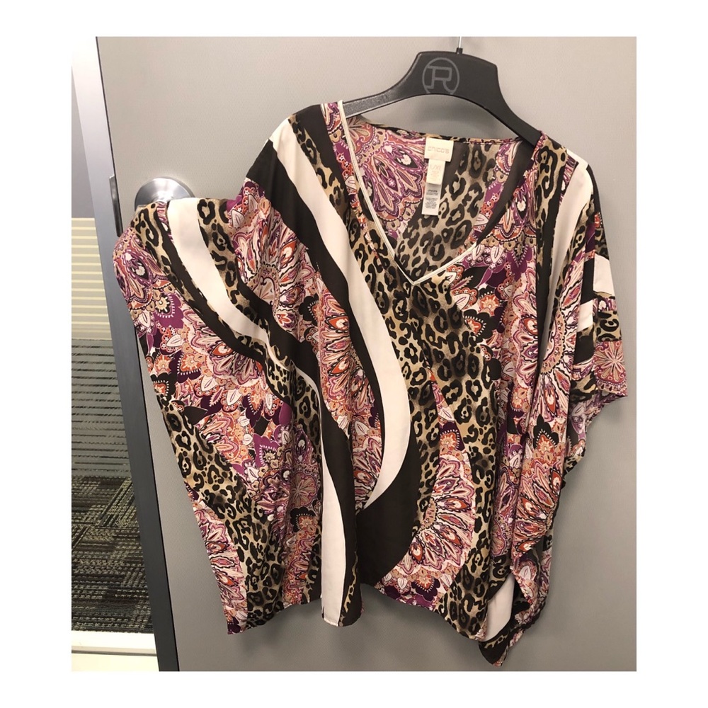 Beautiful pre-owned Chico’s poncho top size L/XL